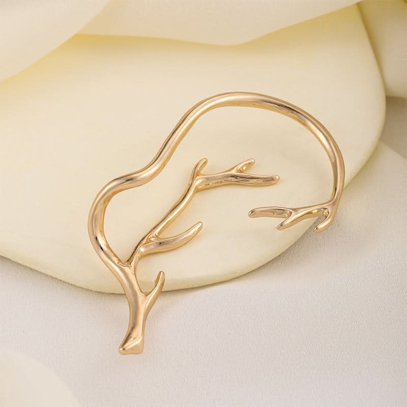 Elegant Antler Punk Alloy Ear Cuff