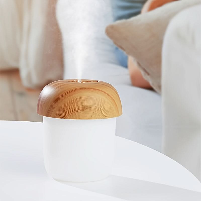 Wood Grain USB Mushroom Air Humidifier