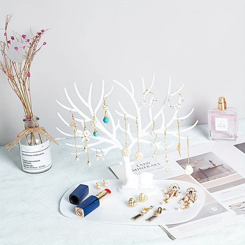 Charming Deer Antler Jewelry Organizer – Tree-Shaped Display