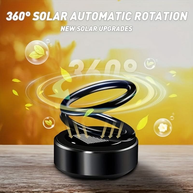 Solar-Powered Rotating Car Air Freshener – 3-Piece Hanging Aromatherapy Set