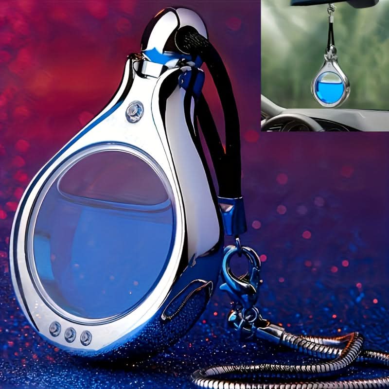 Refillable Hanging Car Air Freshener – Decorative Perfume Bottle Pendant