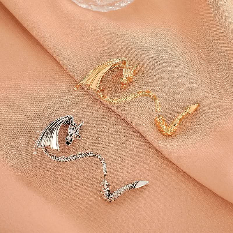 Punk Flying Dragon Ear Cuff Earring