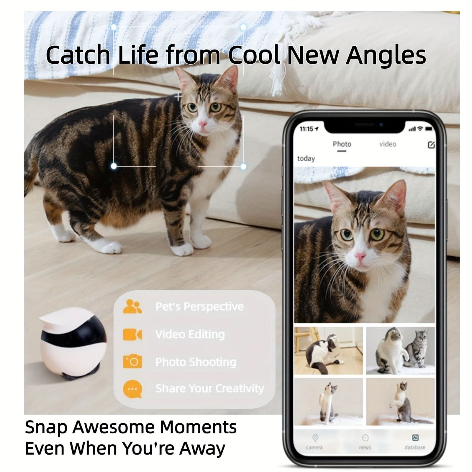 Enabot EBO Movable Smart Robot Camera, 1080P HD