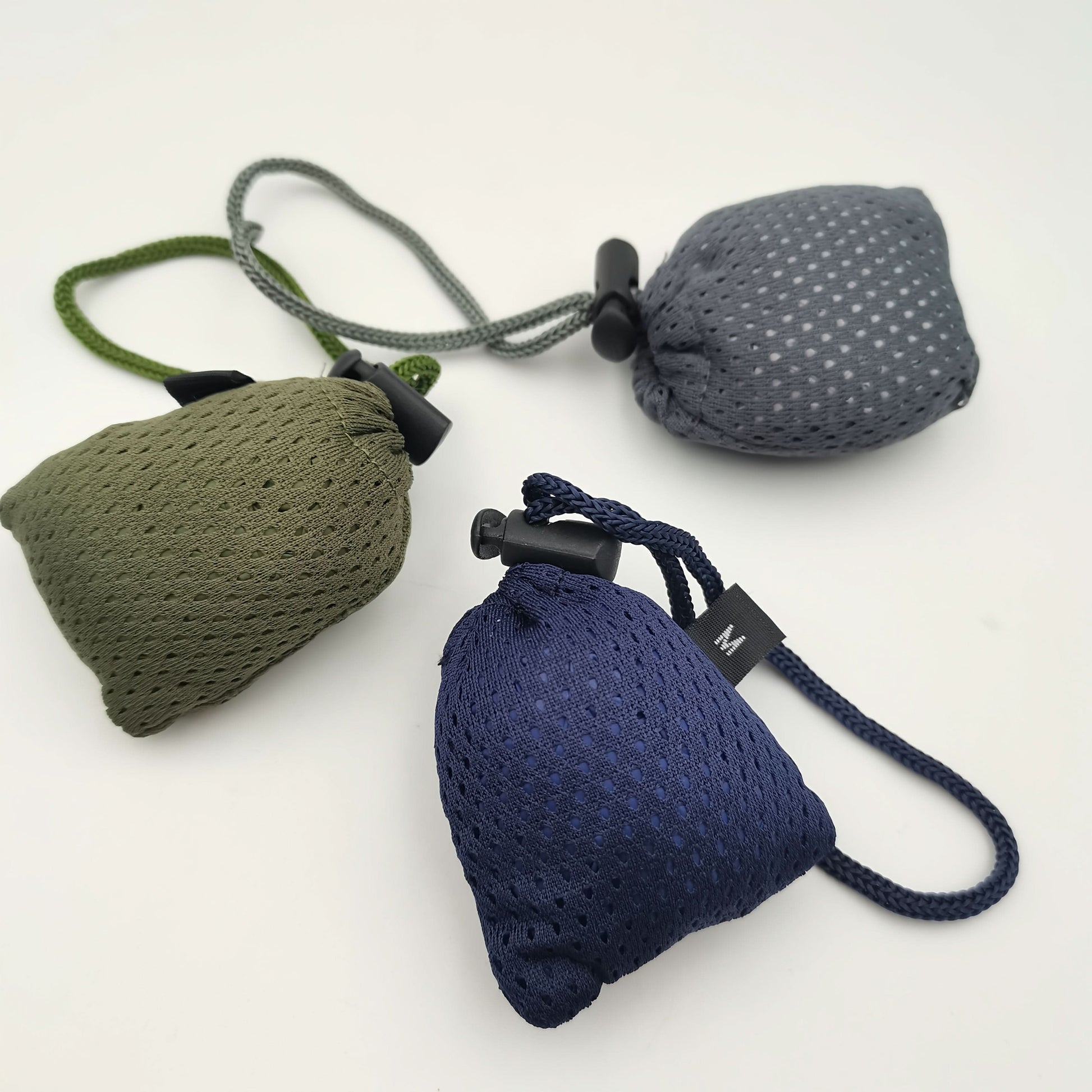 Mini Folding Reusable Shopping Bag – Portable Tote with Key Ring & Carabiner