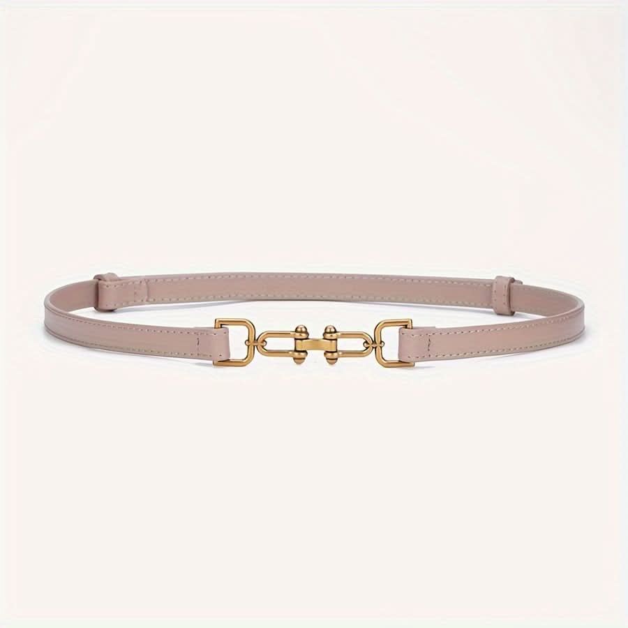 Luxurious Leather Thin Belt for Women