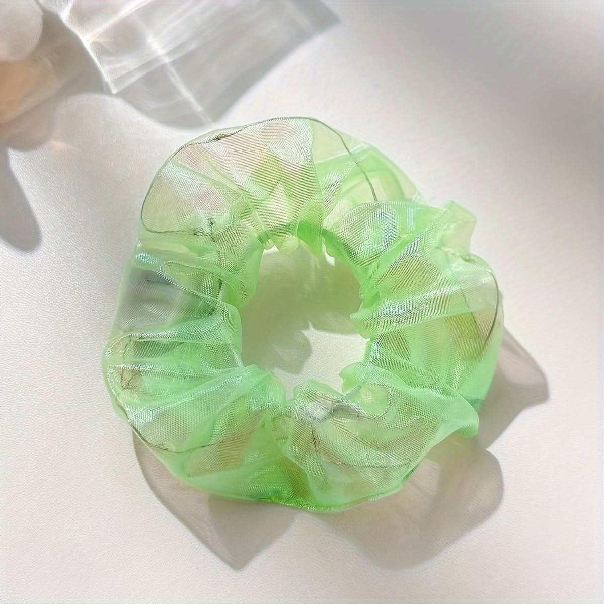 7PCS Glow-In-The-Dark LED Hair Scrunchies
