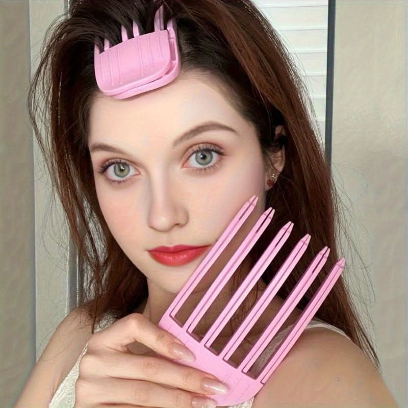 Root Lift Hair Volume Clips – 2PC Set, Plastic Comb