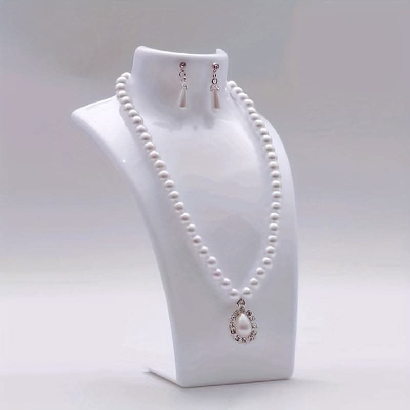 Deluxe Necklace Display Stand – Adjustable Portrait Neck Design