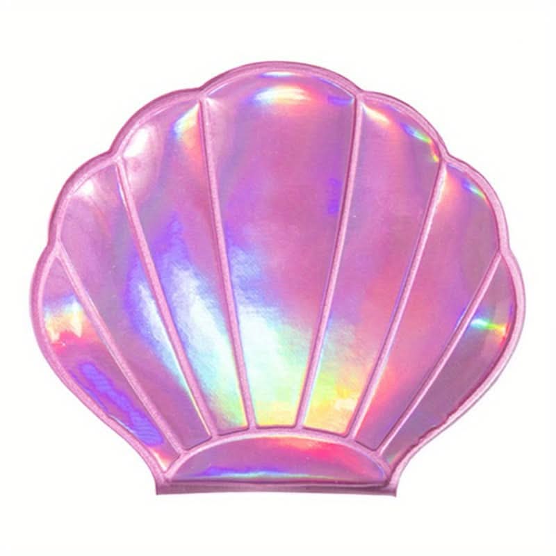 Dreamlike Laser Colorful Heart-Shaped Pocket Mirror – Double-Sided Makeup Mirror