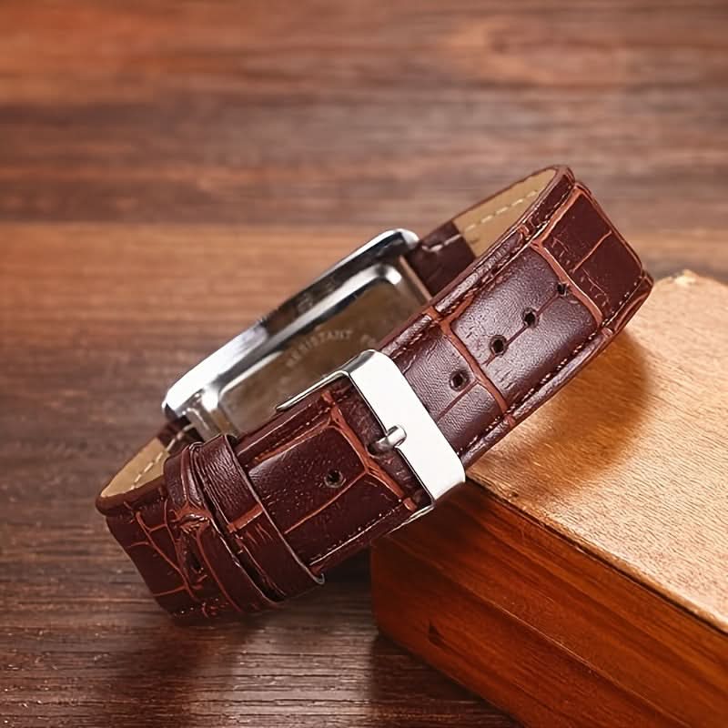 Vintage Square Quartz Wrist Watch for Men