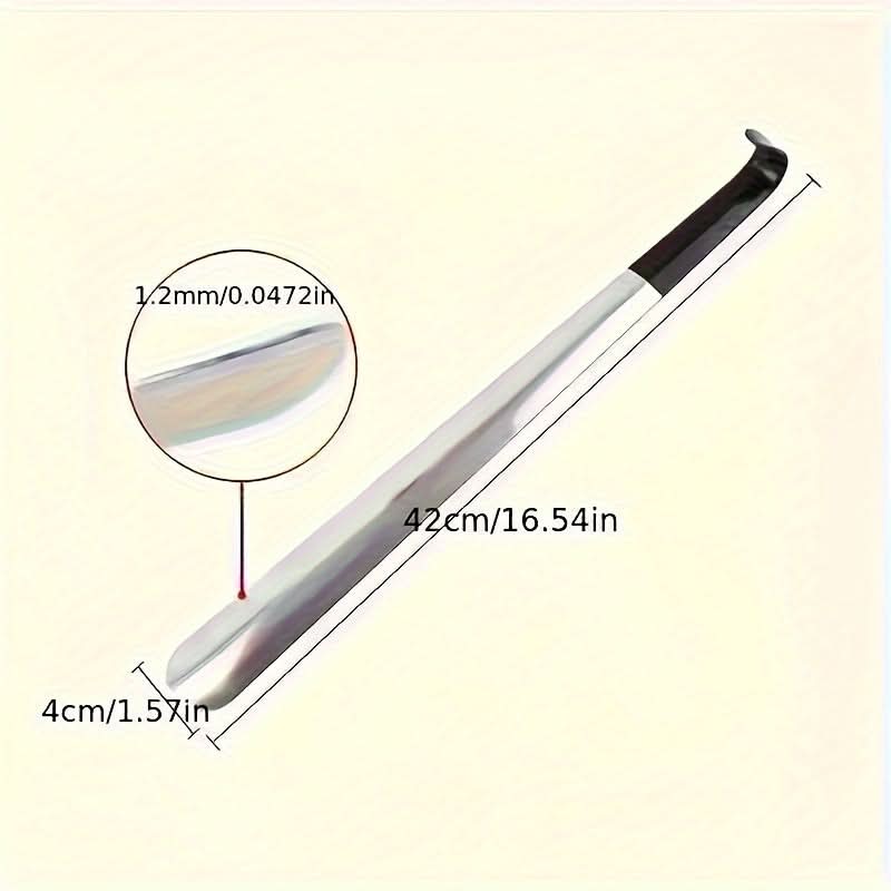 16.5-Inch Long Stainless Steel Shoehorn