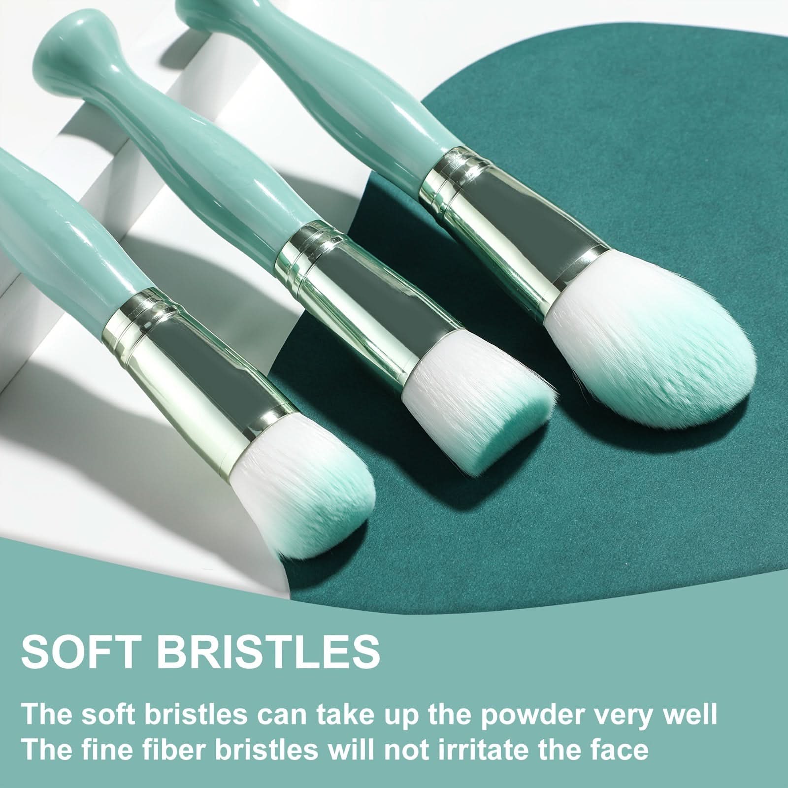 12-Piece Premium Makeup Brush Set with Nylon Bristles