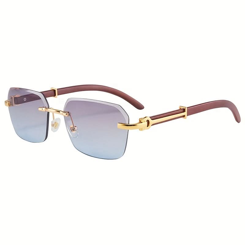 Chic Men's Frameless Square Glasses – Lightweight PC Lens