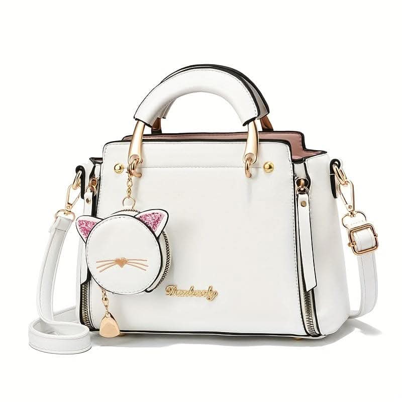 Versatile Faux Leather Shoulder & Crossbody Purse For Women