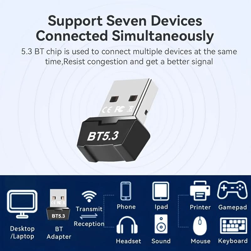 5.3 USB Bluetooth Adapter for Wireless Devices