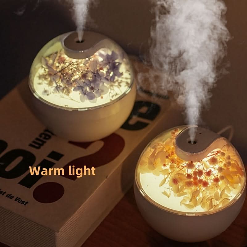 USB Powered Flower Humidifier with Aromatherapy
