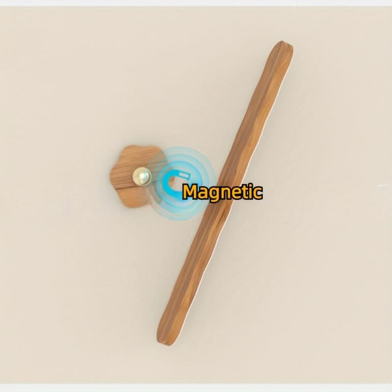 Rechargeable LED Mirror Light with Wooden Finish