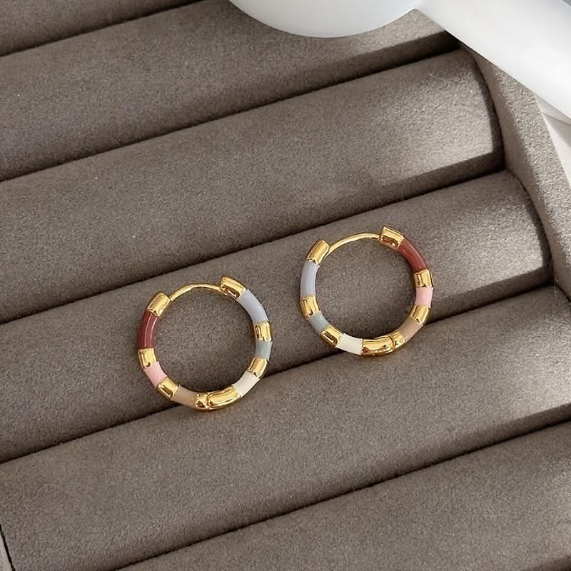 Vibrant Hoop Earrings – Seasonal Style with Retro Minimalist Design