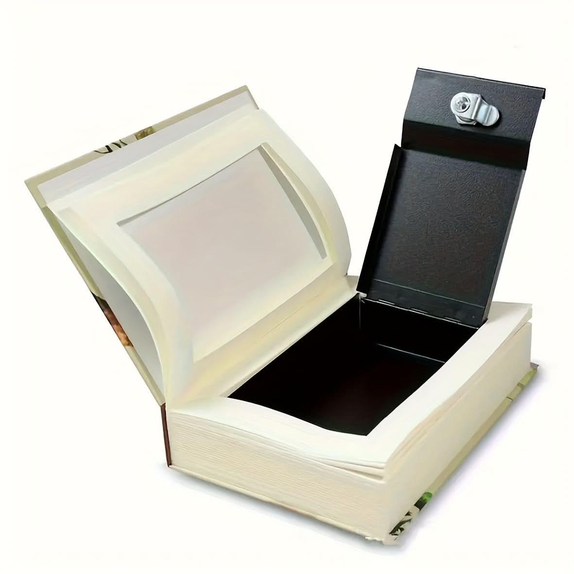 Hidden Book Safe with Key Lock – Secure Metal Box for Cash & Jewelry