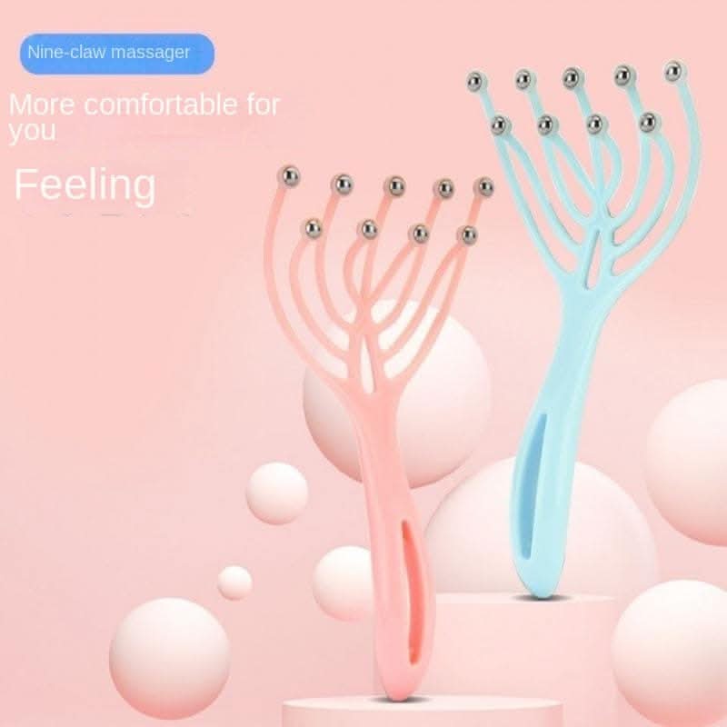Nine-Claw Head Massager – Ultimate Scalp Relaxation