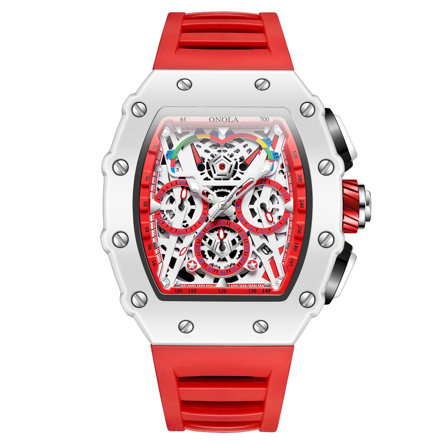 Onola 6827 Multifunctional Fashion Waterproof trendy Quartz watch For Men