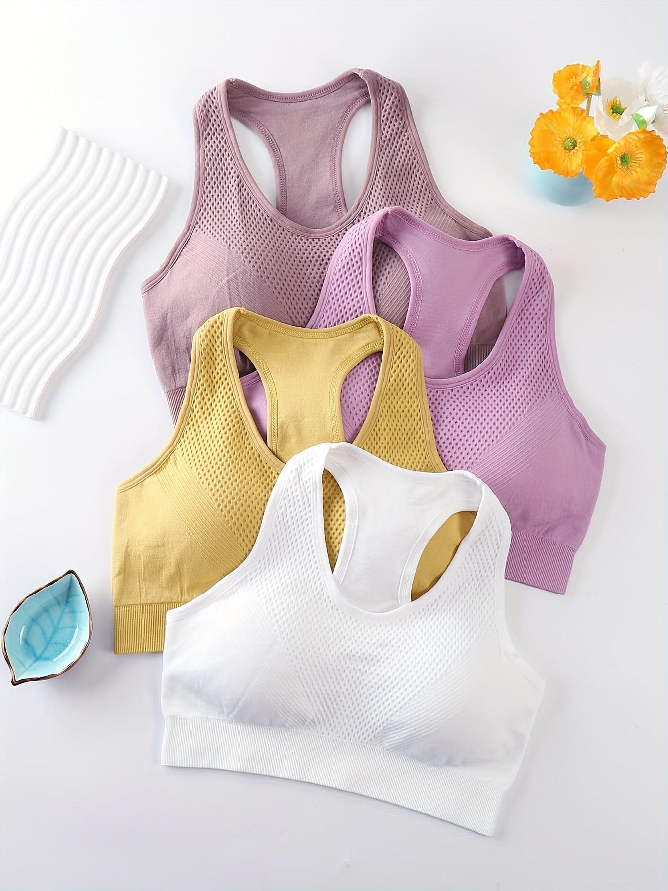 4-piece Pack Women’s Racerback Sports Bras