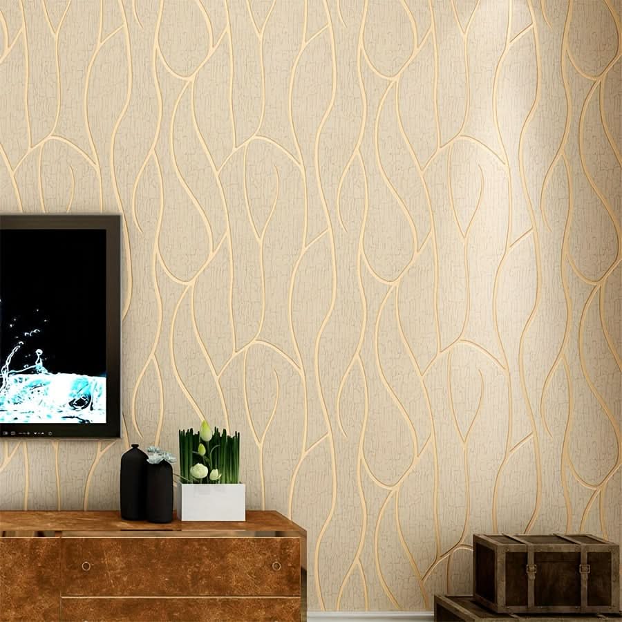 3D Water Ripple Nonwoven Wall Sticker Decor