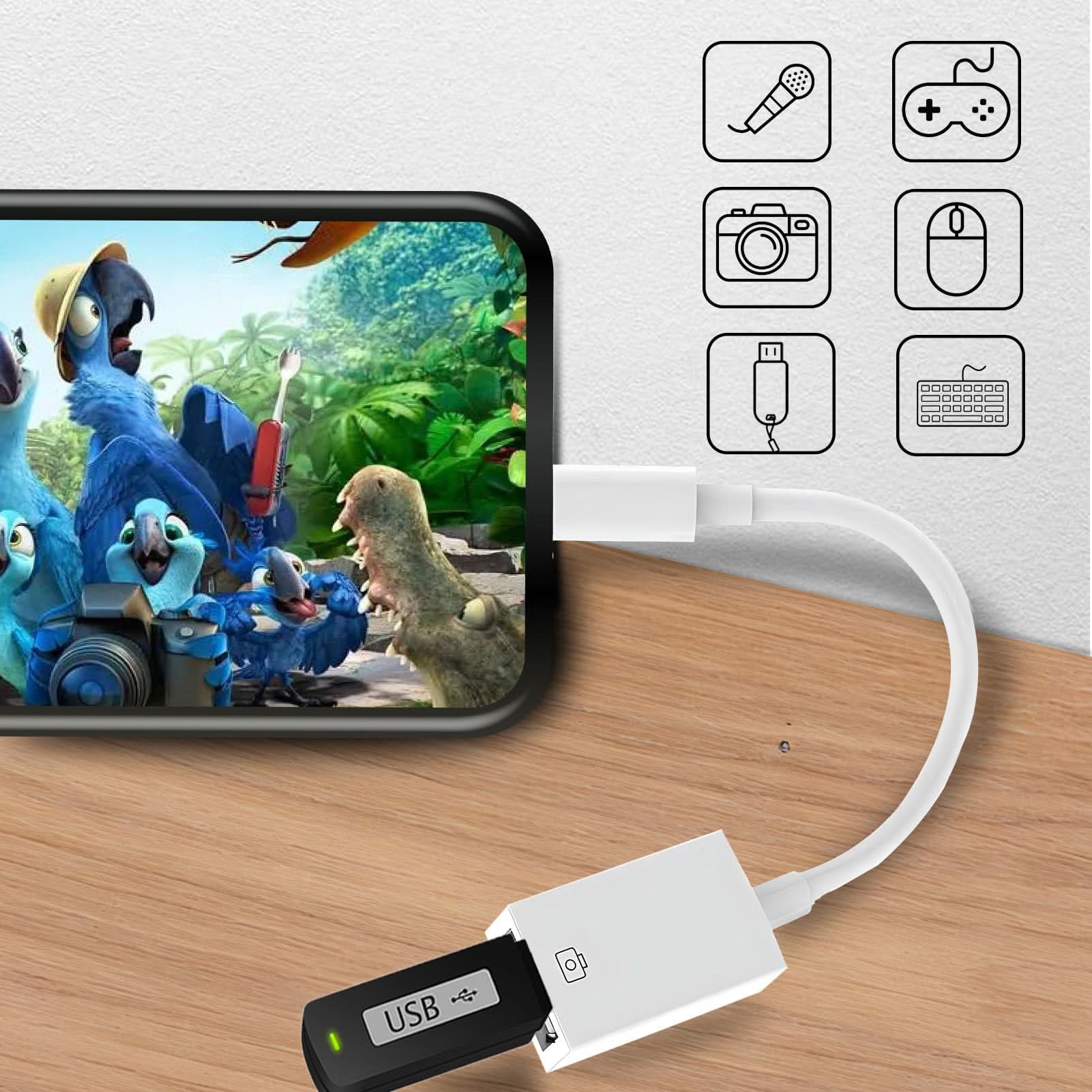 Portable OTG USB Adapter for Card Reader