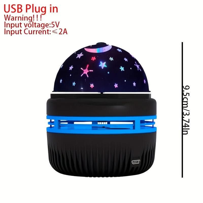 USB-Powered Star Projection Night Light