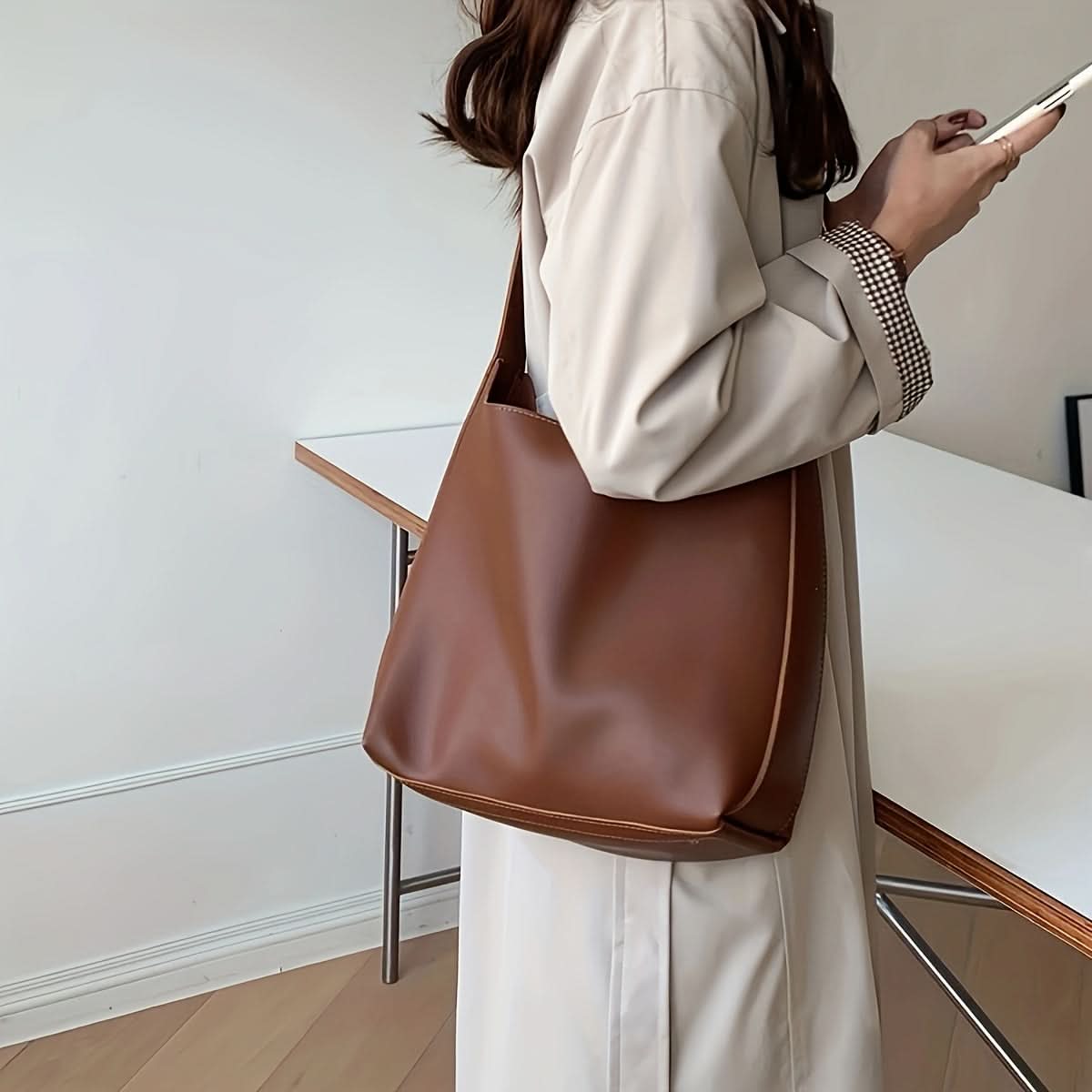 Stylish Casual Coin Purse and Tote Bag Set