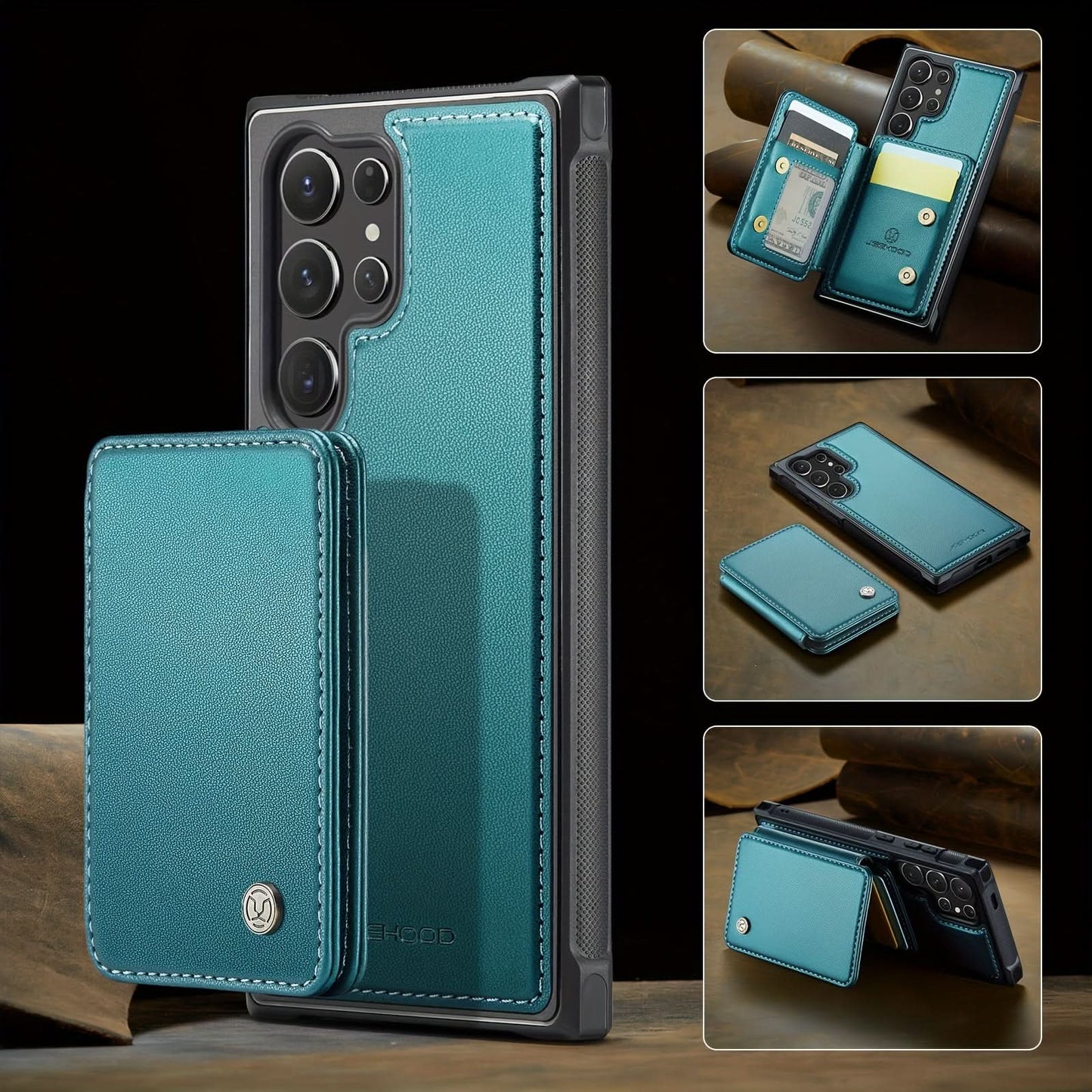 2-in-1 Detachable Wallet Case for Galaxy