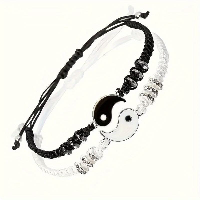 Elegant Yin Yang Best Friend Bracelets – 2 Pcs. Set