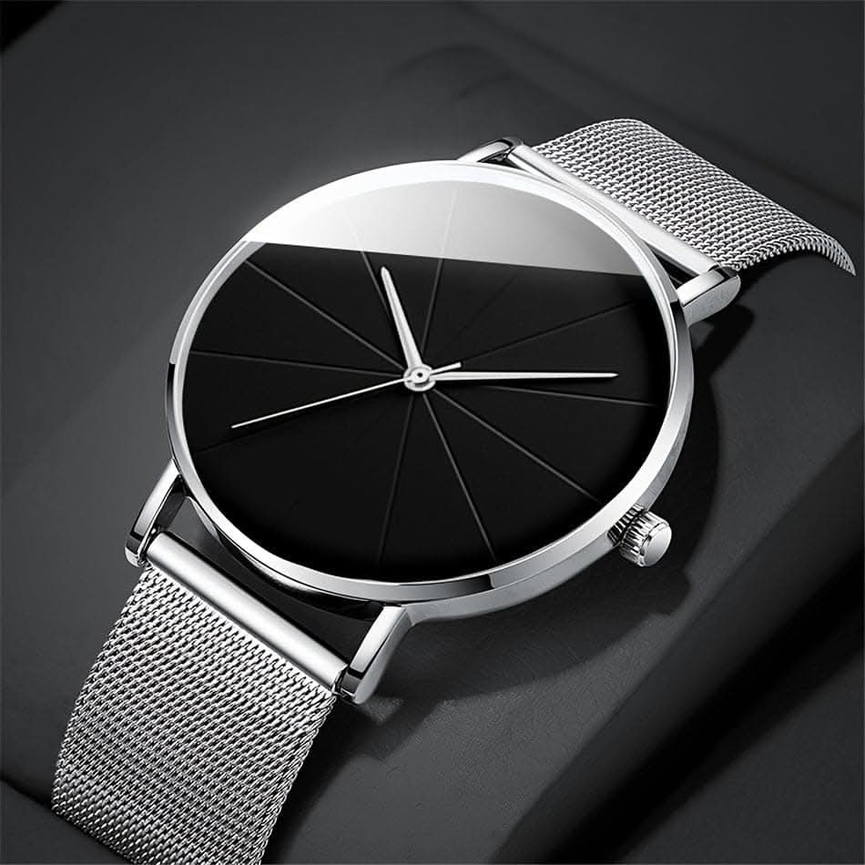Casual Round Quartz Watch – Minimalist Fashion Analog