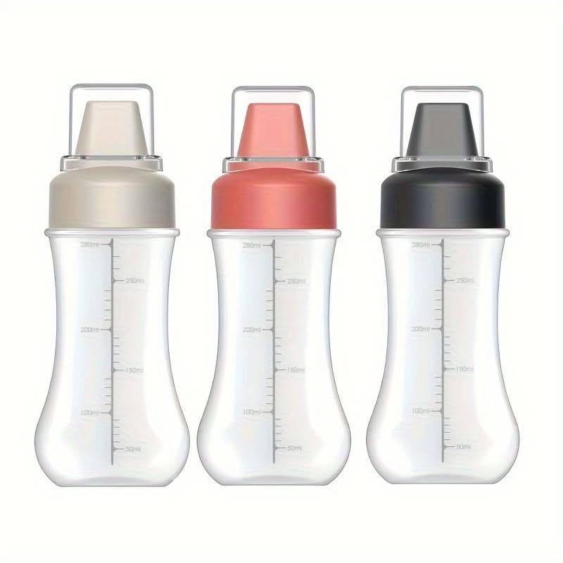 Leakproof Squeeze Sauce Bottles - Refillable Condiment Dispensers