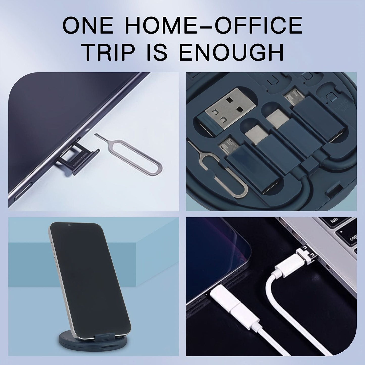 8-in-1 Multi USB Adapter Cable Kit, Fast Charging