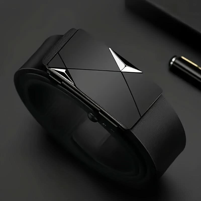 Men’s PU Leather Belt with Automatic Buckle