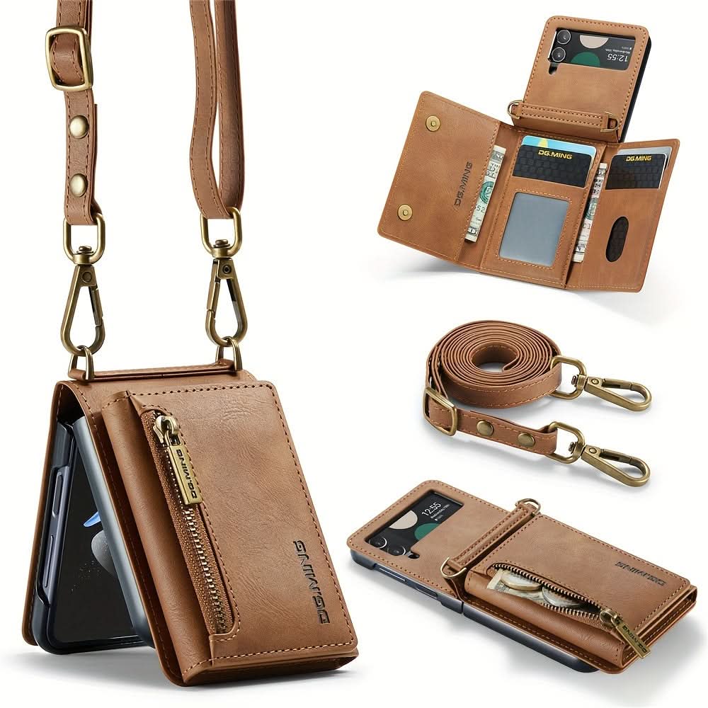 Zipper Wallet Case for Samsung Galaxy Z Flip
