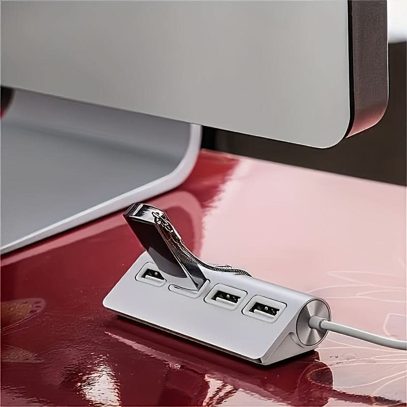 Aluminum USB 2.0 Hub with 4 Ports