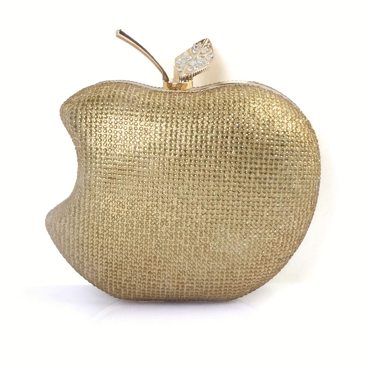 Rhinestone Apple-Shaped Clutch – Party Bag