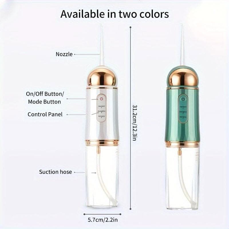 USB Rechargeable Electric Dental Flosser– Deep Clean, Tartar Removal, 3 Modes