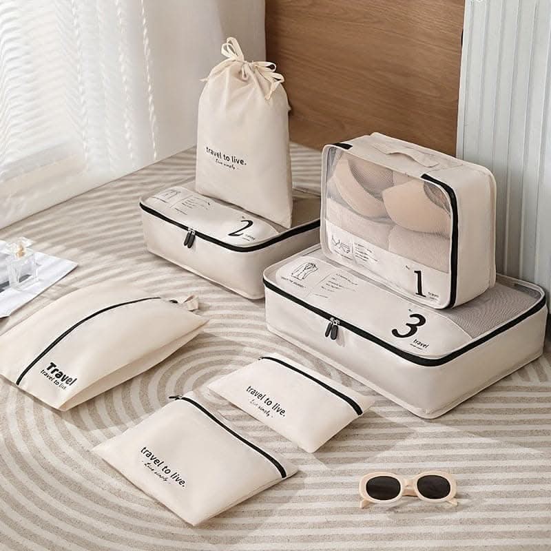 7-Piece Travel Packing Cubes Set