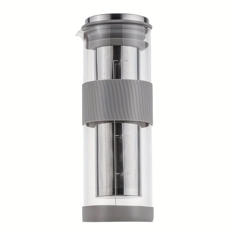 Portable Cold Brew Coffee Maker – 27oz Glass Tea Infuser
