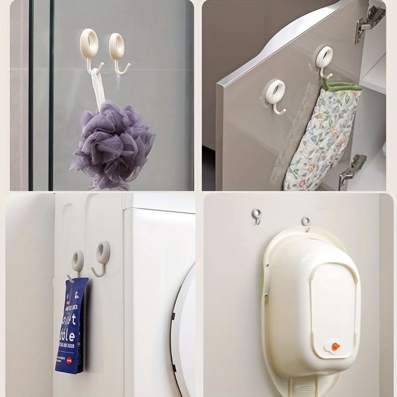 4-Piece Self-Adhesive Wall Hooks Set