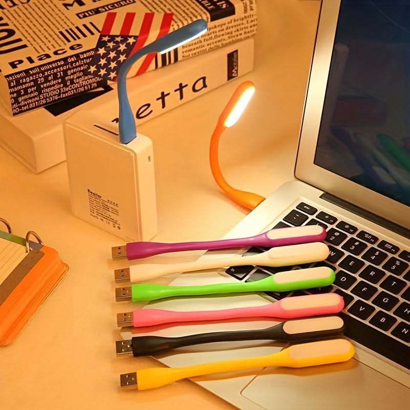 5-Pack Portable LED Desk Lamps – USB Powered