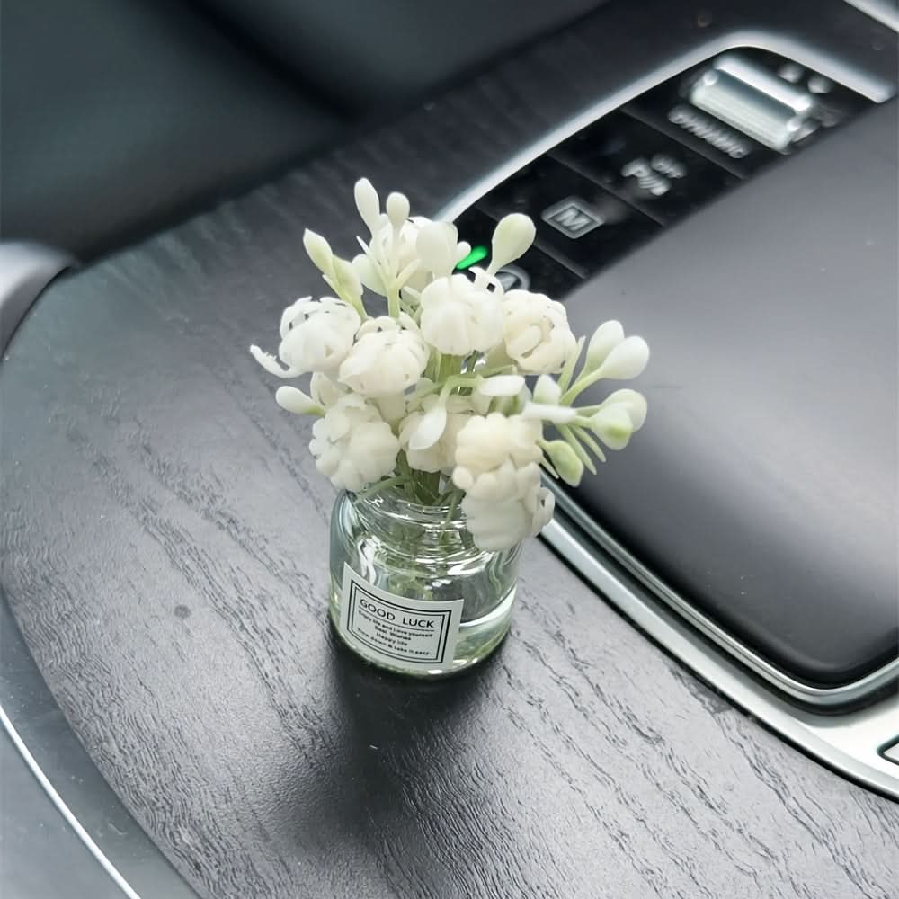 Miniature Glass Flower Pot – Elegant Tabletop Décor