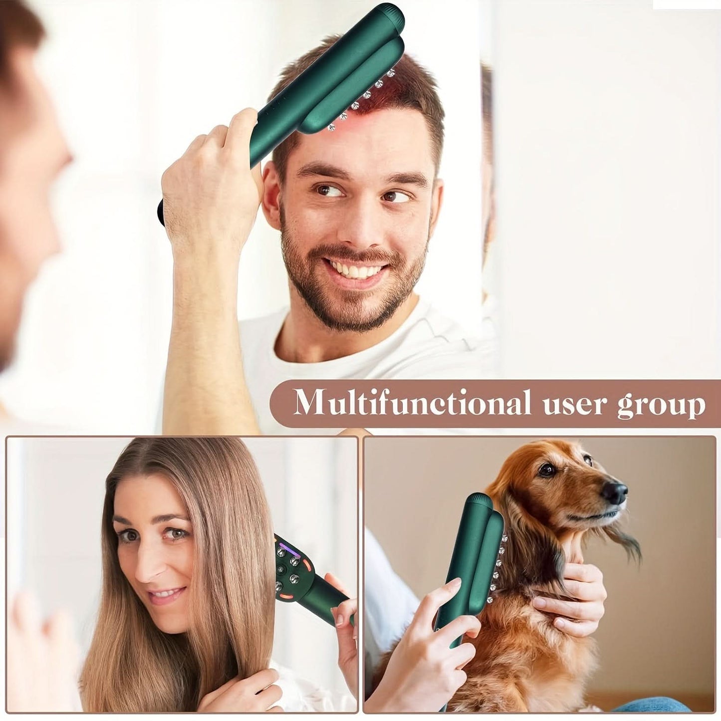 USB Rechargeable Hair Oil Applicator Comb