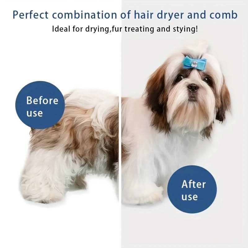 Quiet Pet Grooming Dryer with Brush