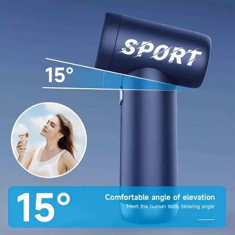 Compact USB-Powered Hair Dryer – Lightweight Temperature Control & Central Nozzle