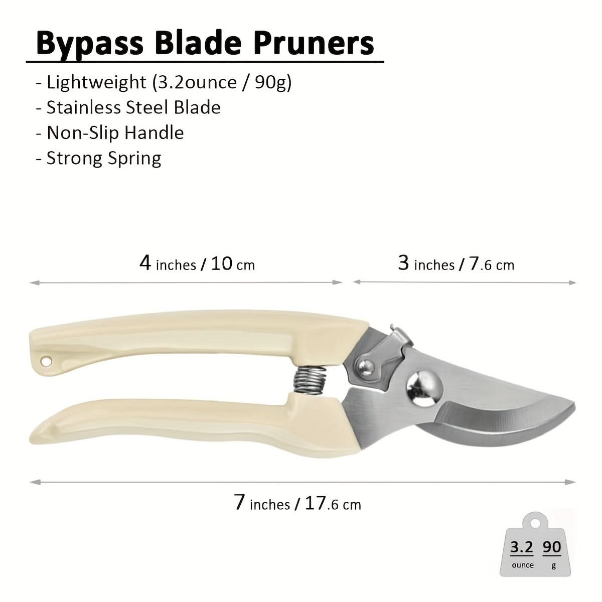 Sharp Garden Pruning Shears Set, Alloy Steel Blades