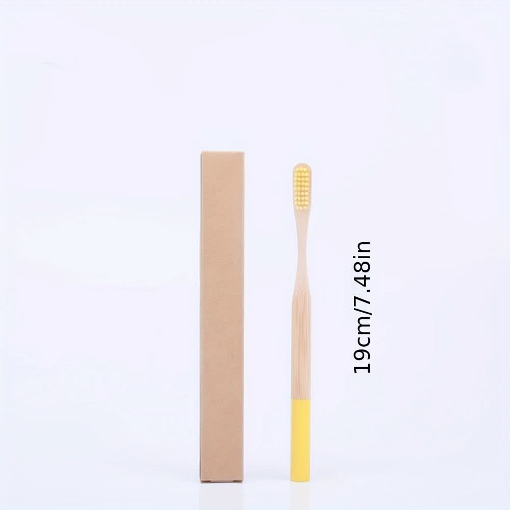 10-Pack Biodegradable Bamboo Toothbrushes – Extra Soft